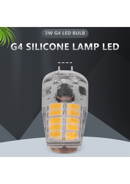 10PCS G4 LED Ampul AC/DC12V-24V 3W LED G4 Işık 20LED 360 Işın Açısı Işık 2835SMD 30W Halojen Lambayı Değiştirin, Sıcak Beyaz (Yurt Dışından)
