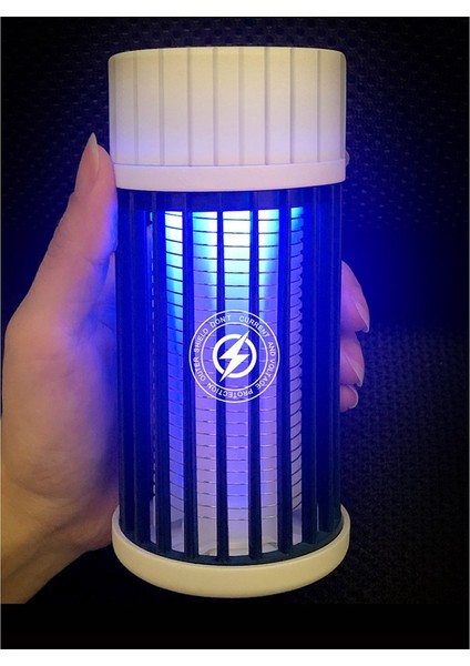 Böcek Öldürücü ve Böcek Sinek Çekici Tuzak ve LED Kamp Feneri, Usb/güneş Enerjisiyle Şarj Edilebilir, Böcek Sinek Tuzakları Gri (Yurt Dışından)