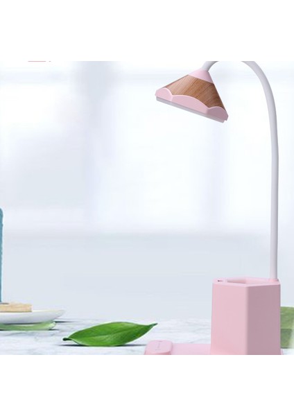 LED Şarj Edilebilir Dokunmatik Kısılabilir Kalem Konteyner Masa Lambası Katlanabilir Masa Lambası Ev Okuma Çalışması Için 3 Seviyeli Pembe (Yurt Dışından) fiyatları
