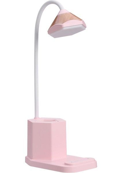 LED Şarj Edilebilir Dokunmatik Kısılabilir Kalem Konteyner Masa Lambası Katlanabilir Masa Lambası Ev Okuma Çalışması Için 3 Seviyeli Pembe (Yurt Dışından) indirimleri