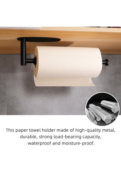 Banyo Tuvalet Kağıdı Rulo Havluluk Tek Elle Çalıştırılan Kağıt Havluluk Duvar Rafı Sönümleme Etkisi ile Kare (Yurt Dışından)