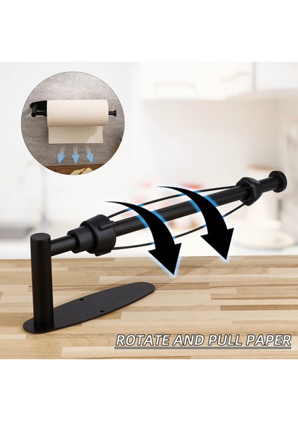 Banyo Tuvalet Kağıdı Rulo Havluluk Tek Elle Çalıştırılan Kağıt Havluluk Duvar Rafı Sönümleme Etkisi ile Kare (Yurt Dışından)