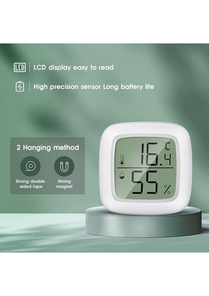 Termometre Higrometre Kapalı Dijital Paket 4'lü Mini LCD Termometre Nem Ölçer Bebek Odası, Kıdemli Odası Vb. (Yurt Dışından) fiyatları