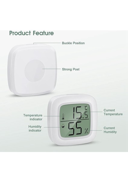 Termometre Higrometre Kapalı Dijital Paket 4'lü Mini LCD Termometre Nem Ölçer Bebek Odası, Kıdemli Odası Vb. (Yurt Dışından) fırsatları