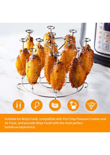 Şiş Standı, Ninja Foodi 8 Quart Kurutucu Rafı Için Ev Mutfak Için Hava Fritöz Aksesuarları Izgara (Yurt Dışından) fiyatları