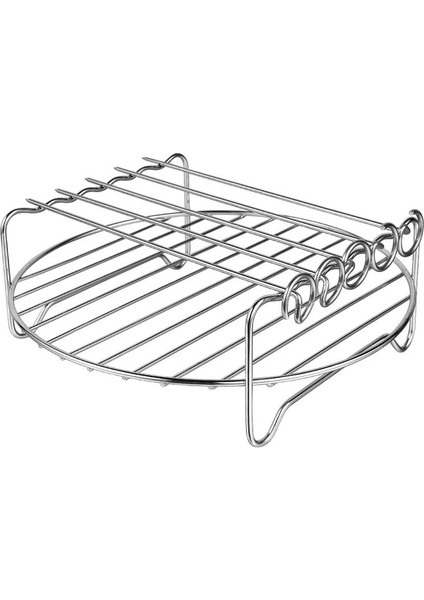 2 Adet Hava Fritöz Aksesuarları Hava Fritöz Raf Seti Xl Güç Airfryer Için Şiş ile Çok Çift Katmanlı Raf (Yurt Dışından) fiyatları