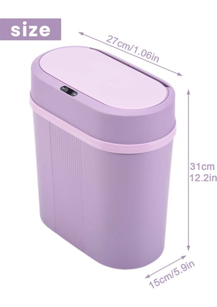 Çöp Kutusu Elektronik Otomatik Çöp Kutusu Su Geçirmez Banyo Mutfak Çöp Kovası Akıllı Atık Kutusu Mavi (Yurt Dışından) indirimleri