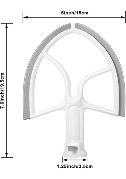 Ka-5bl Kase-Kaldırma Standlı Mikserler Için 5 Quart Esnek Kenar Çırpıcı Silikon Kenarlı Plastik Düz Çırpıcı Küreği (Yurt Dışından) fırsatları
