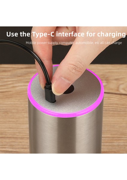 Taşınabilir Elektrikli Kahve Değirmeni Type-C USB Şarj Paslanmaz Çelik Kahve Çekirdekleri Öğütücü Espresso/damla/soğuk Demlemek-A (Yurt Dışından)