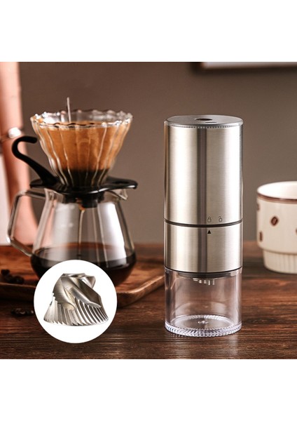 Taşınabilir Elektrikli Kahve Değirmeni Type-C USB Şarj Paslanmaz Çelik Kahve Çekirdekleri Öğütücü Espresso/damla/soğuk Demlemek-A (Yurt Dışından) indirimleri