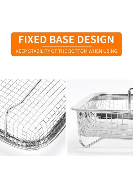 1 Adet Hava Fritöz Sepeti Fırın, Paslanmaz Çelik Izgara Sepeti, Yapışmaz Örgü Sepet, Hava Fritöz Tepsisi Tel Raf Sepeti (Yurt Dışından) indirimleri