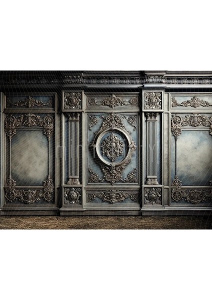 Aşk ve Zarafetin Buluştuğu Tarihi Arka Plan, 200x150cm, Stüdyo Fonu