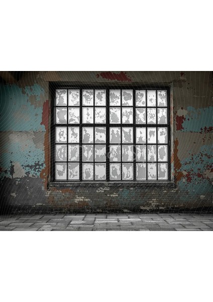 Eski Duvar ve Pencerelerle Sıcak Bir Atmosfer: Arka Plan 200x150cm Stüdyo Fonu