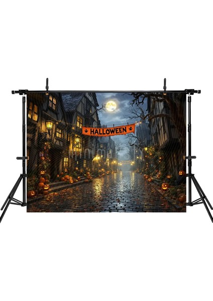 Cadılar Bayramı Arka Plan 200x150cm, Korkutucu Atmosfer yaratan Stüdyo Fonu