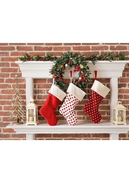 Şen Bir Noel Temasıyla Süslenmiş Arka Plan, 200x150cm, Stüdyo Fonu