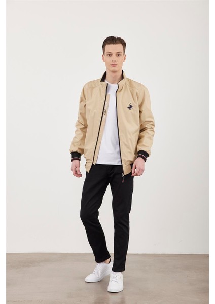 Çetinkaya Mentality 7342 Camel Bondit Kapuşonlu Mont