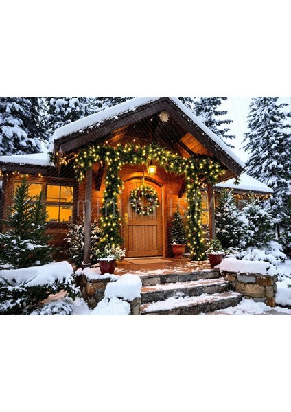 Kışın Büyüleyici Güzelliği ile Sarmalanmış Arka Plan, 200x150cm, Stüdyo Fonu