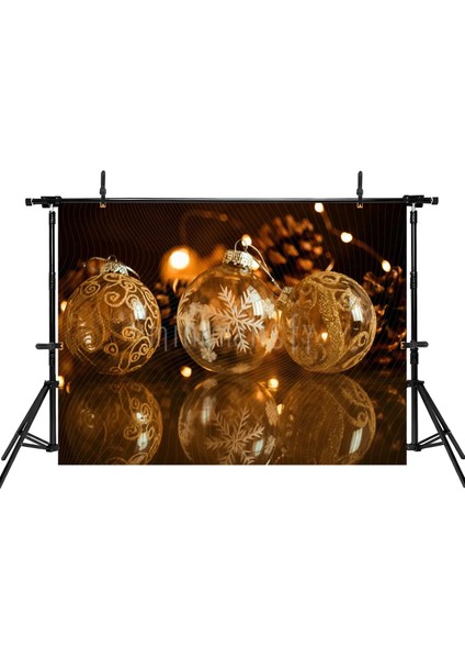 Zarif Gümüş ve Altın Yılbaşı Süslemeleri ile Parlak Arka Plan, 200x150cm, Stüdyo Fonu fiyatları