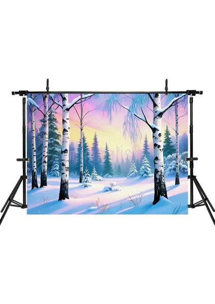 Büyüleyici Kış Manzarası: Arka Plan 200x150cm, Stüdyo Fonu fiyatları