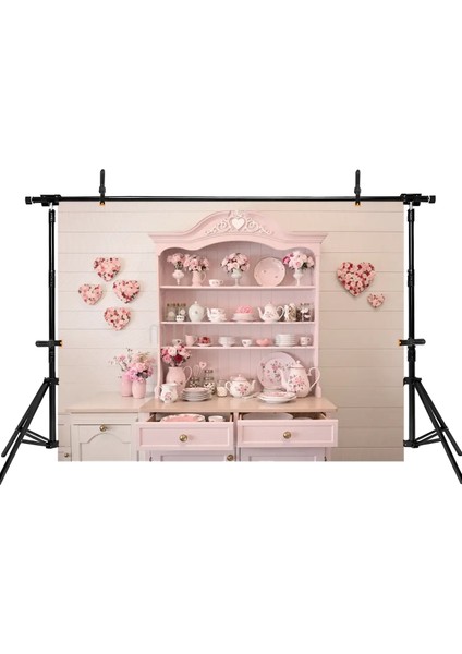 Romantik Arka Plan ile 200x150cm, Çiçekler ve Pastel Renkler, Stüdyo Fonu fiyatları