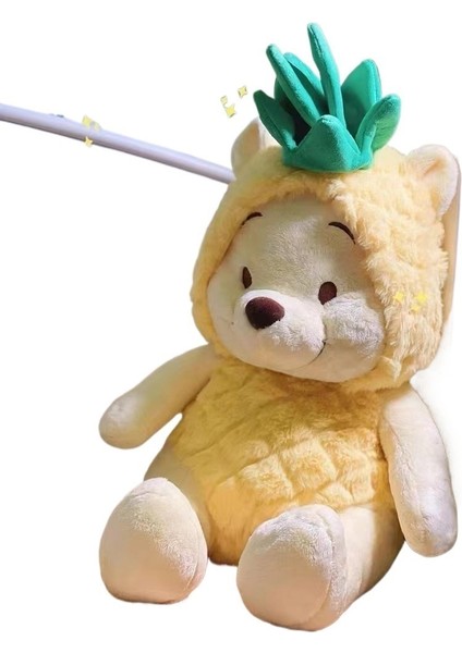 Ananas Winnie Bear Peluş Oyuncak Bebek Kız Uyku Yastığı Doğum Günü Hediyesi Bez Bebek (Yurt Dışından)