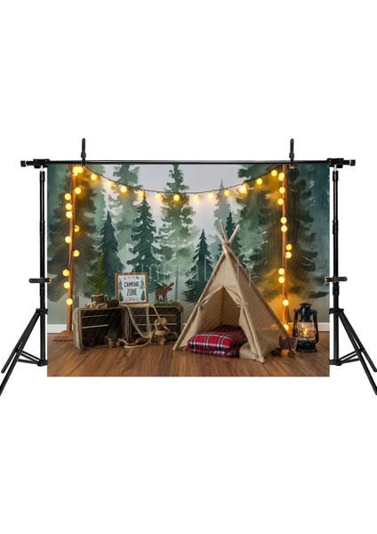 Kamp Alanı Temalı 200x150cm Arka Plan, Doğayla İç İçe Stüdyo Fonu fiyatları