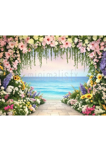 Görkemli Bahar Manzarası Arka Plan, 200x150cm, Stüdyo Fonu