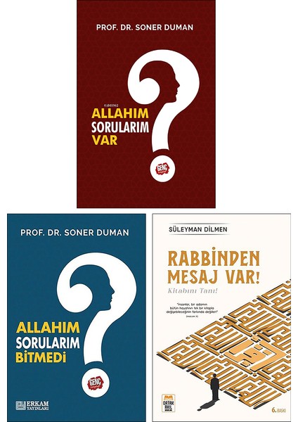 Allahım Sorularım Var - Allahım Sorularım Bitmedi - Rabbinden Mesaj Var! 3 Kitap