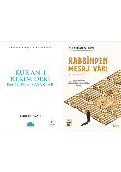 Kur’an-ı Kerim’deki Emirler ve Yasaklar - Rabbinden Mesaj Var! 2 Kitap