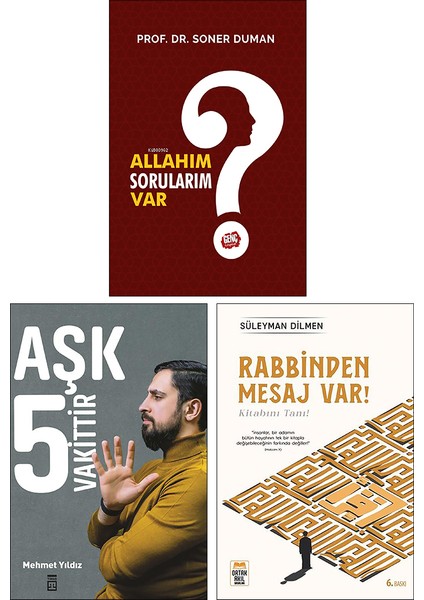 Allahım Sorularım Var - Aşk 5 Vakittir - Rabbinden Mesaj Var! 3 Kitap