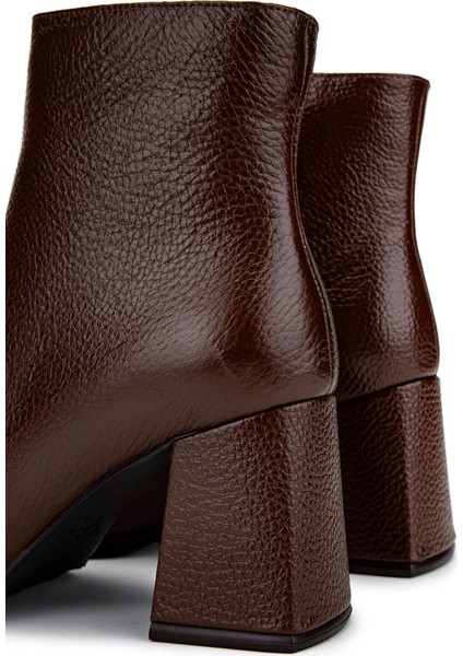 Kadın Hakiki Deri Taba Floter Topuklu Bot 1081 30 Bn Bot SK24-25 K.taba Fltr fırsatları