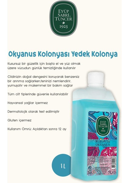Oda Kokusu 500ML,KOLONYA 1lt ve 400ML, Sıvı Sabun 1500ML Okyanus ve Rosie Pamuk