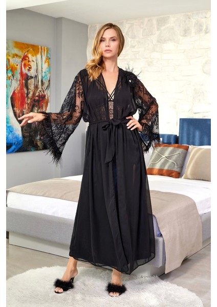 Aqua 24605 Bayan Gecelik Sabahlık Takımı