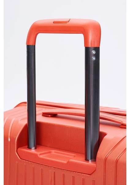 Polipropilen 3'lü Kırılmaz Valiz Seti Turuncu indirimleri