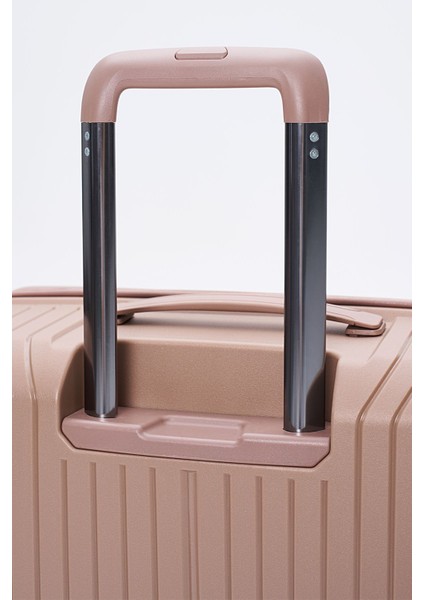 Polipropilen 3'lü Kırılmaz Valiz Seti Vizon indirimleri