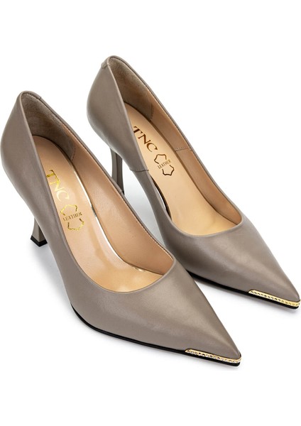 Kadın Deri Vizon Topuklu Ayakkabı 22 5125 Bn Ayk SK24-25 Vızon Dr fiyatları