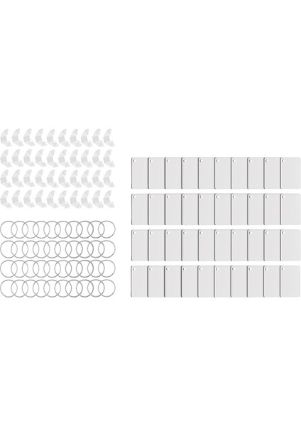 40 Süblimasyon Anahtarlık Taşınabilir Çift Taraflı (Yurt Dışından)