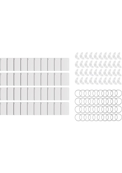 40 Süblimasyon Anahtarlık Taşınabilir Çift Taraflı (Yurt Dışından)