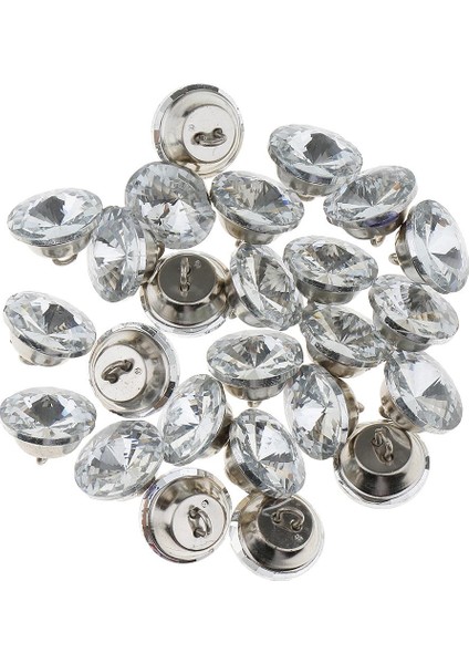 18MM Için Metal Döngü Yuvarlak Düğ ile 25 Rhinestone Kristal Düğ (Yurt Dışından) fiyatları