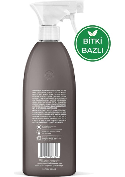 Lemongrass Güçlü Yağ Çözücü Sprey 828 ml