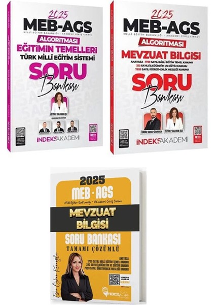 2025 Meb-Ags Eğitimin Temelleri / Mevzuat Bilgisi Soru Bankası 3 Lü Set
