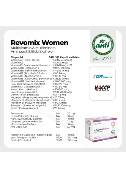 Women ( Kadınlara Özel Multivitamin , Mineral Takviyesi ) fırsatları