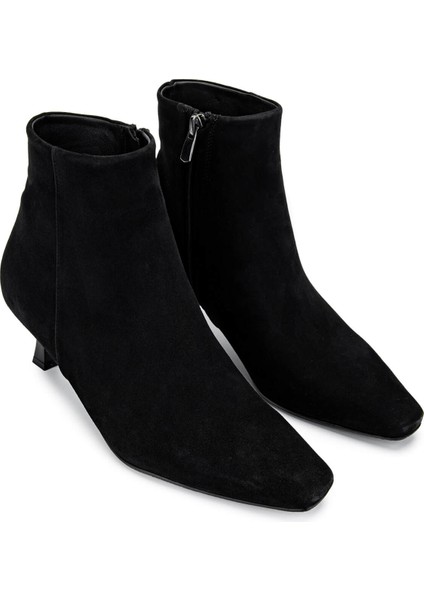 Kadın Deri Siyah Süet Topuklu Bot 1078 02 Bn Bot SK24-25 Sıyah Suet fiyatları