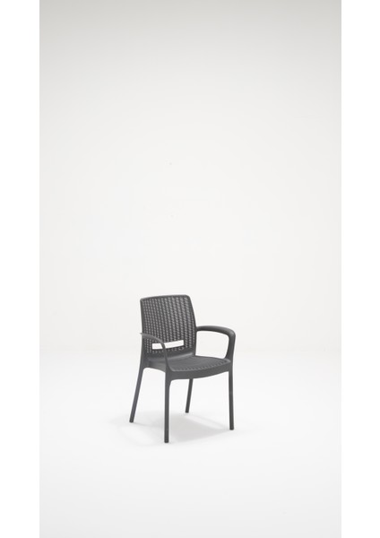 Rattan Lüx 80X80 Bahçe&balkon&teras Masa Seti - Antrasit indirimleri