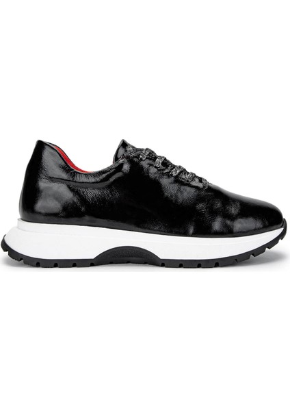 Kadın Siyah Rugan Sneakers & Spor Ayakkabı 1071 I900 Bn Ayk SK24-25 Sıyah Krsk Rgn