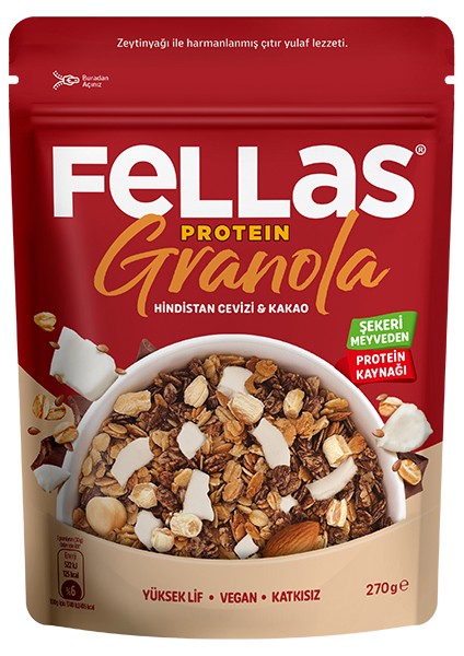 Protein Granola - Hindistan Cevizi & Kakao 270g