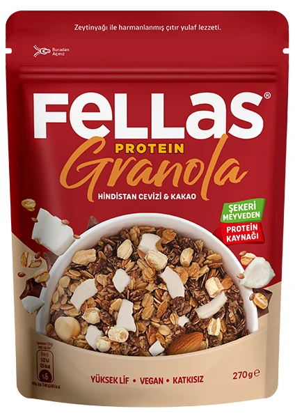 Protein Granola - Hindistan Cevizi & Kakao 270g