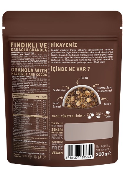 Granola - Fındık & Kakao (200g)
