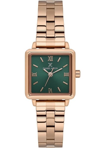 DK.3.10028-6 Kare Kadran Çelik Kaplama Rose Gold Kadın Kol Saati