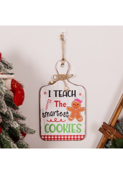 Noel Zencefilli Kurabiye Adam Dekorasyon Ahşap Tabela Süsler (Yurt Dışından)